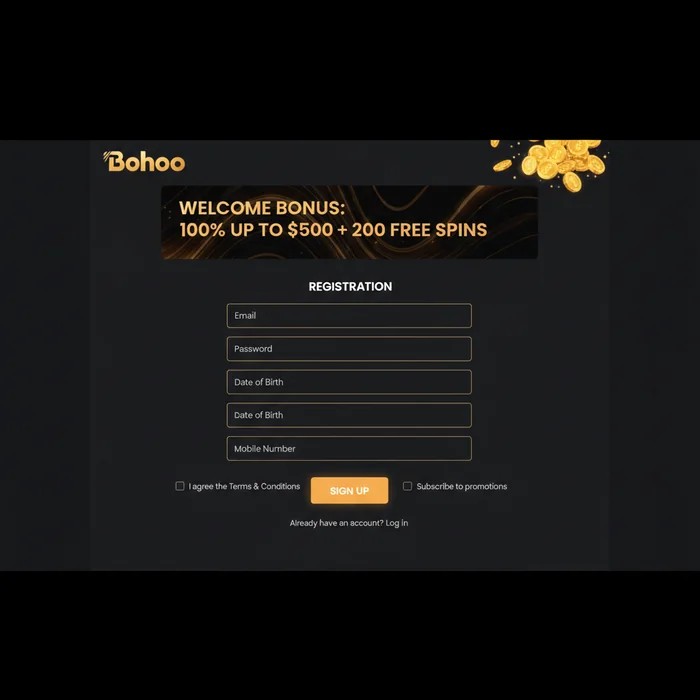 Bohoo Casino Signup
